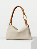 ROTIN — Woven Handle Hobo Bag
