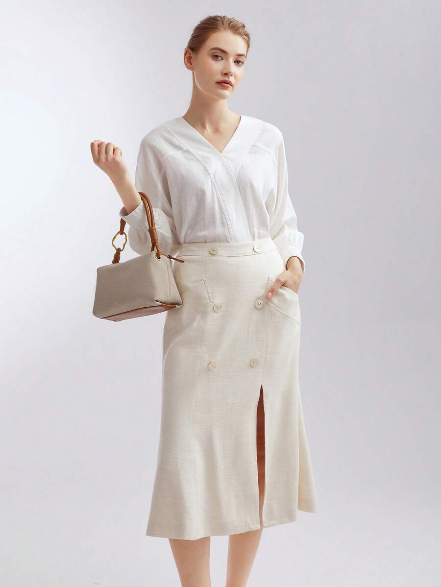 ROTIN — Woven Handle Hobo Bag