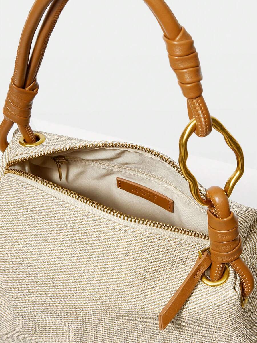 ROTIN — Woven Handle Hobo Bag