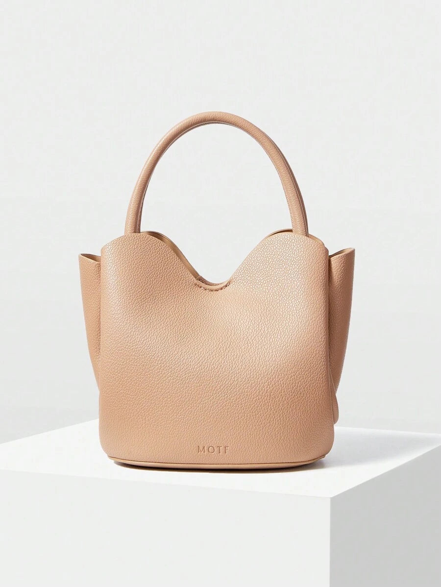 COROLLE — Petal Top Bucket Bag Khaki
