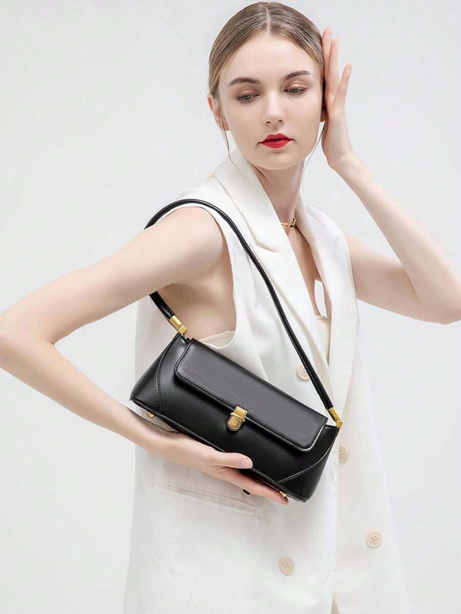LOQUET — Retro Flap Baguette Bag