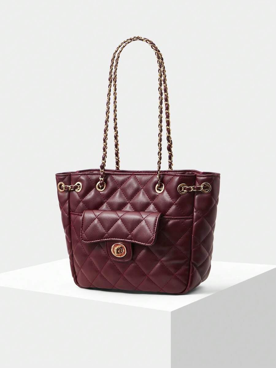 MATELASSÉ — Quilted Chain Shoulder Bag