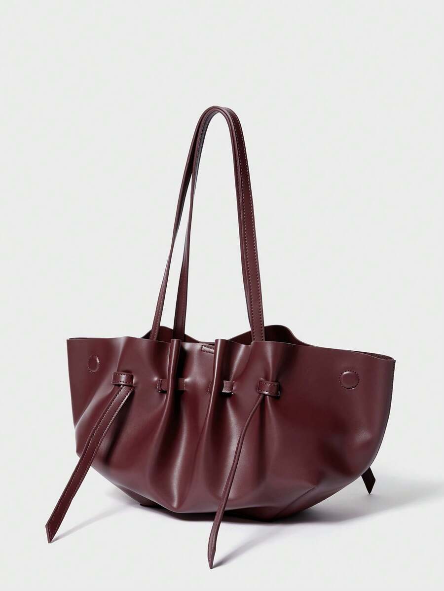 CHIFFONNÉ — Ruched Oversized Tote Bag