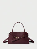 MORS — Equestrian Top Handle Bag Burgundy