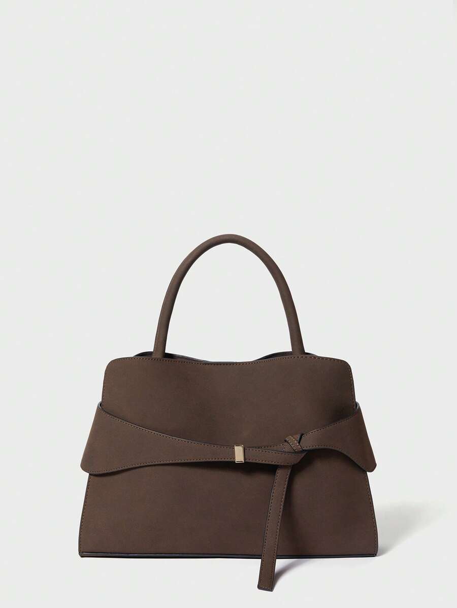 BRIDE — Buckle Strap Top Handle Bag