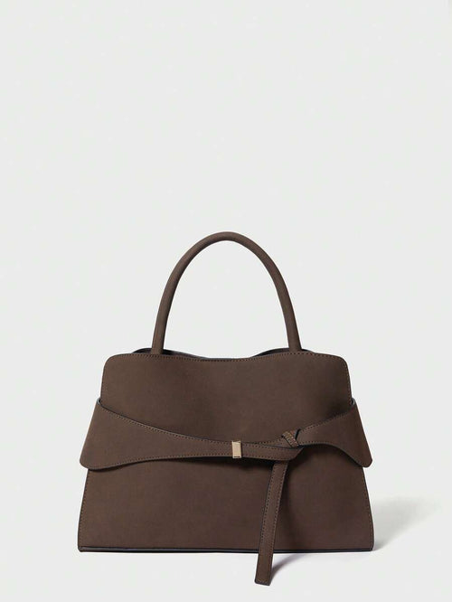 BRIDE — Buckle Strap Top Handle Bag