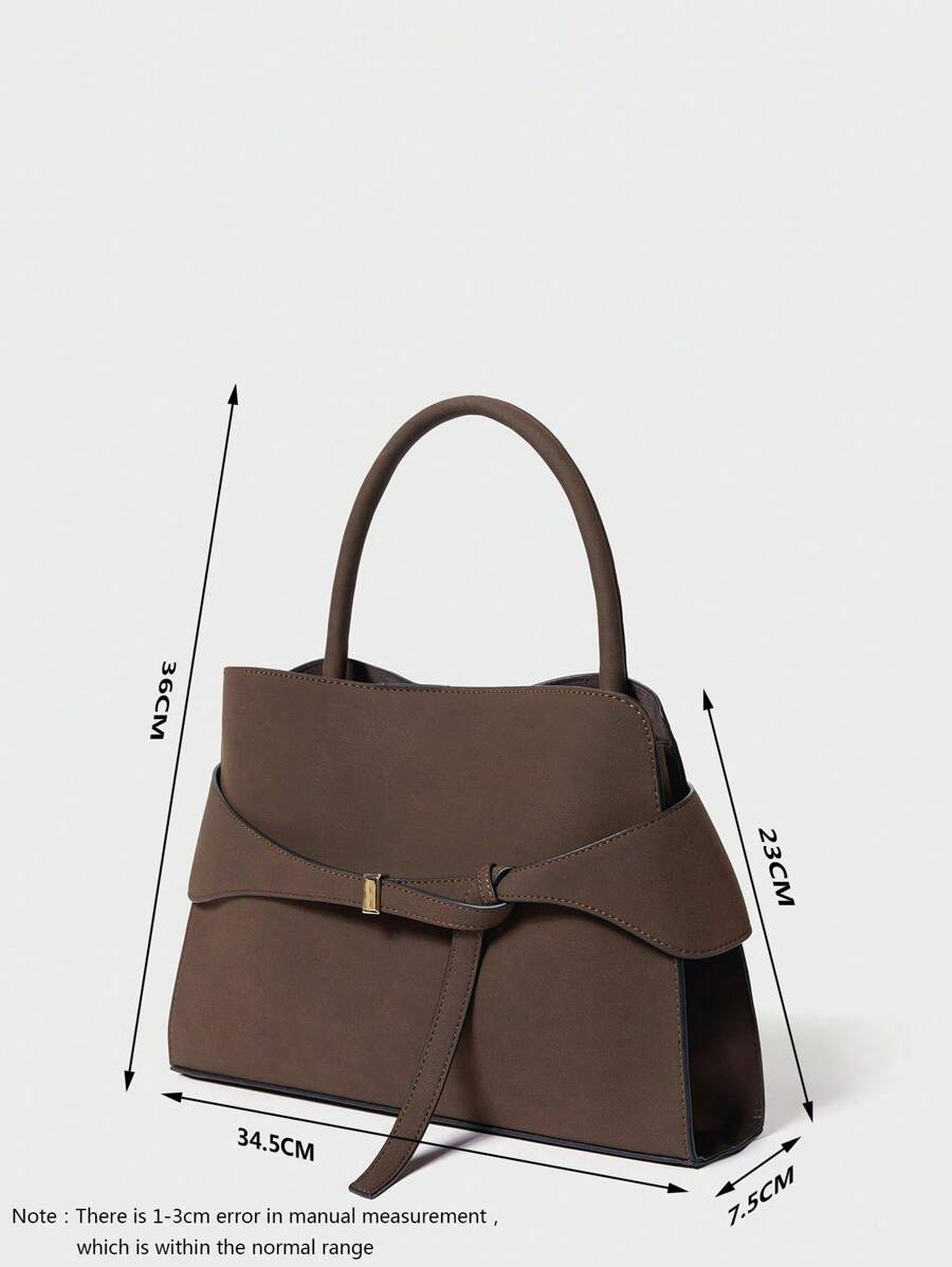 BRIDE — Buckle Strap Top Handle Bag
