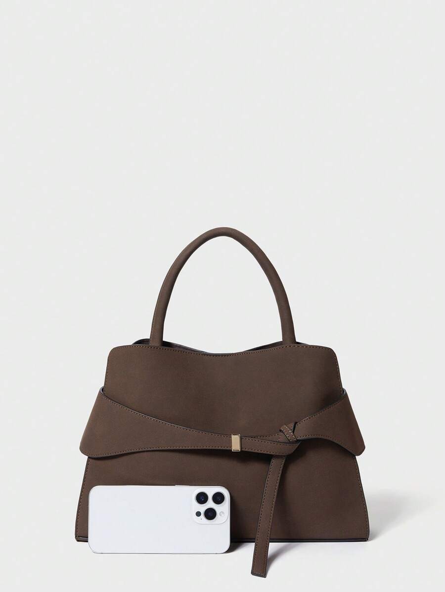 BRIDE — Buckle Strap Top Handle Bag
