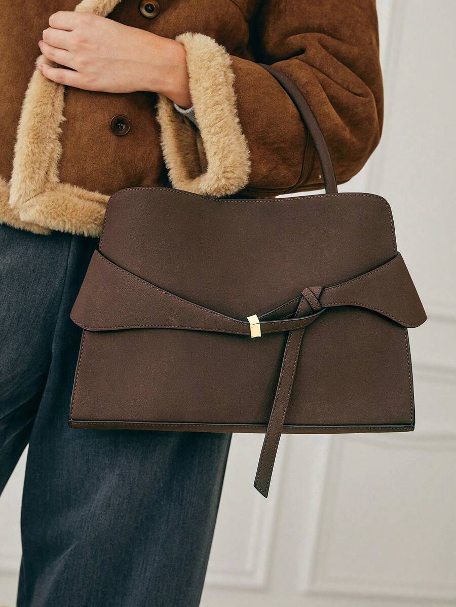 BRIDE — Buckle Strap Top Handle Bag