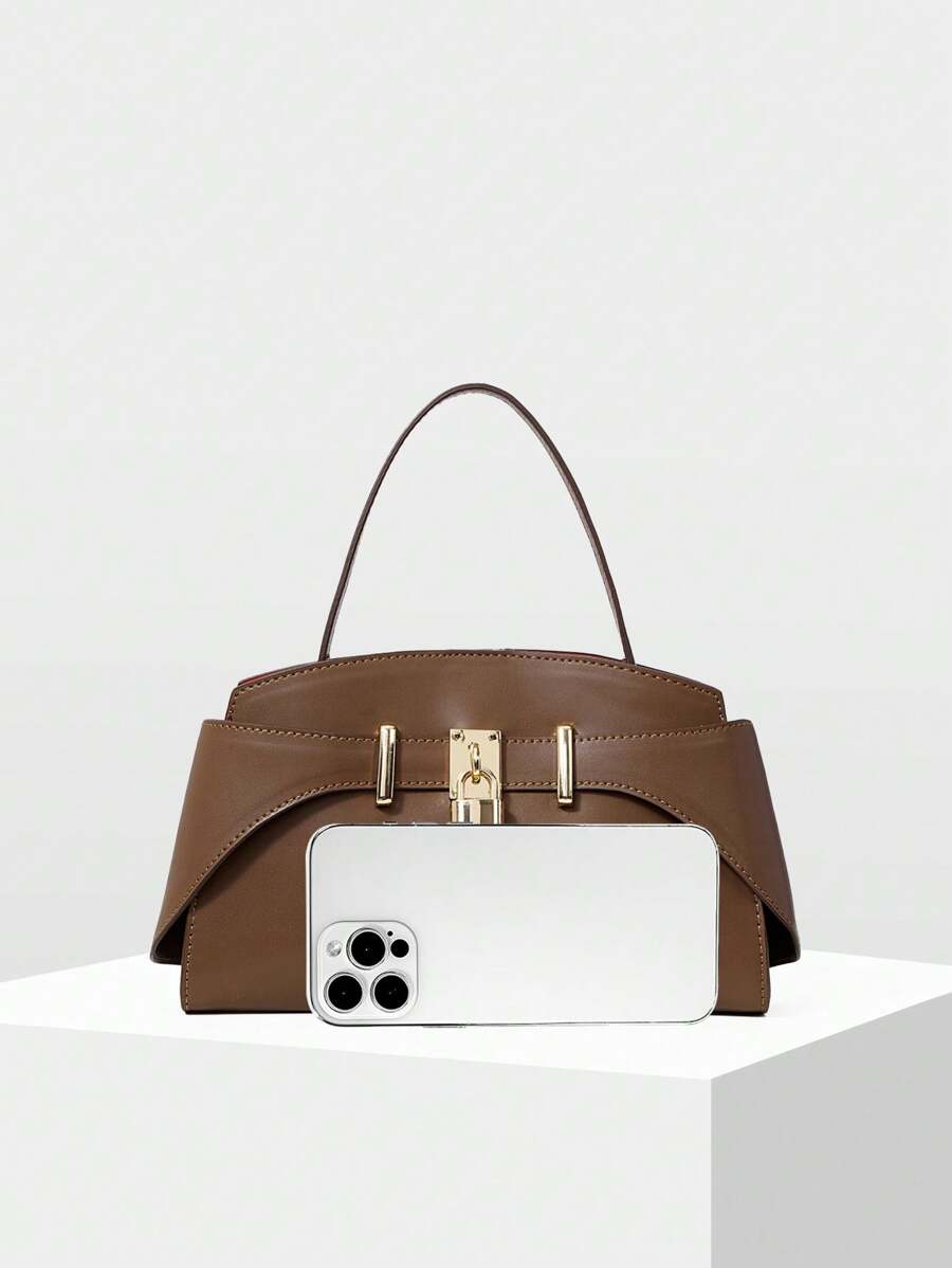 VERROU — Lock Detail Top Handle Bag