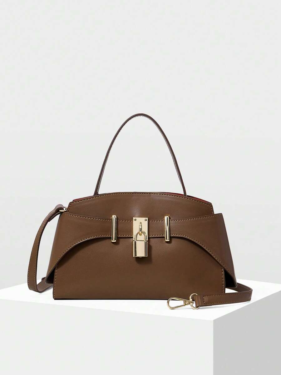 VERROU — Lock Detail Top Handle Bag