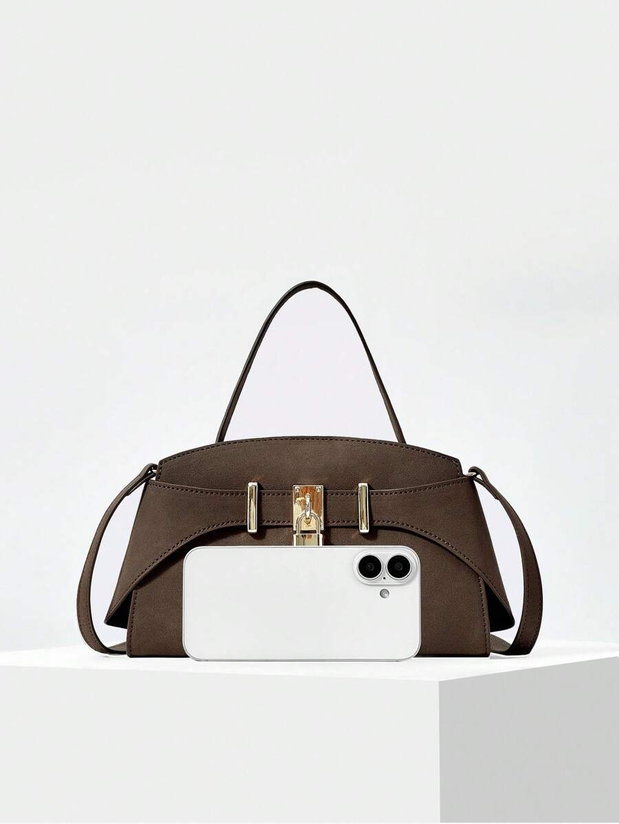 VERROU — Lock Detail Top Handle Bag
