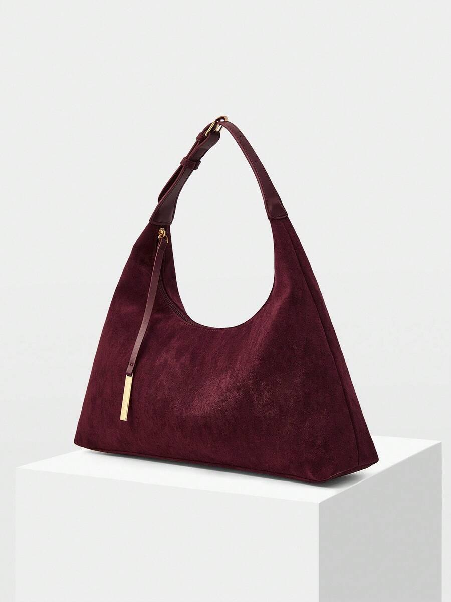 DUNE — Oversized Suede Hobo Bag