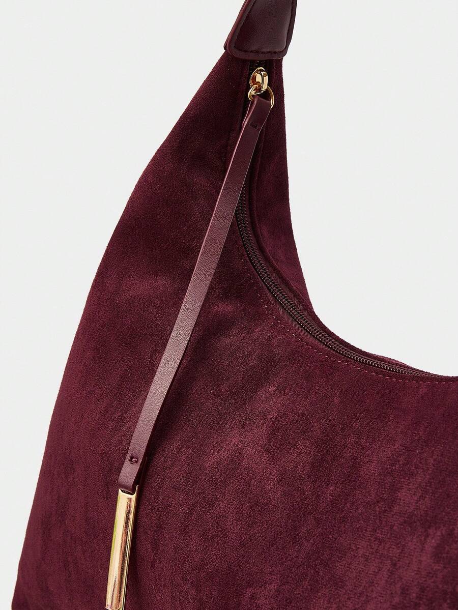 DUNE — Oversized Suede Hobo Bag