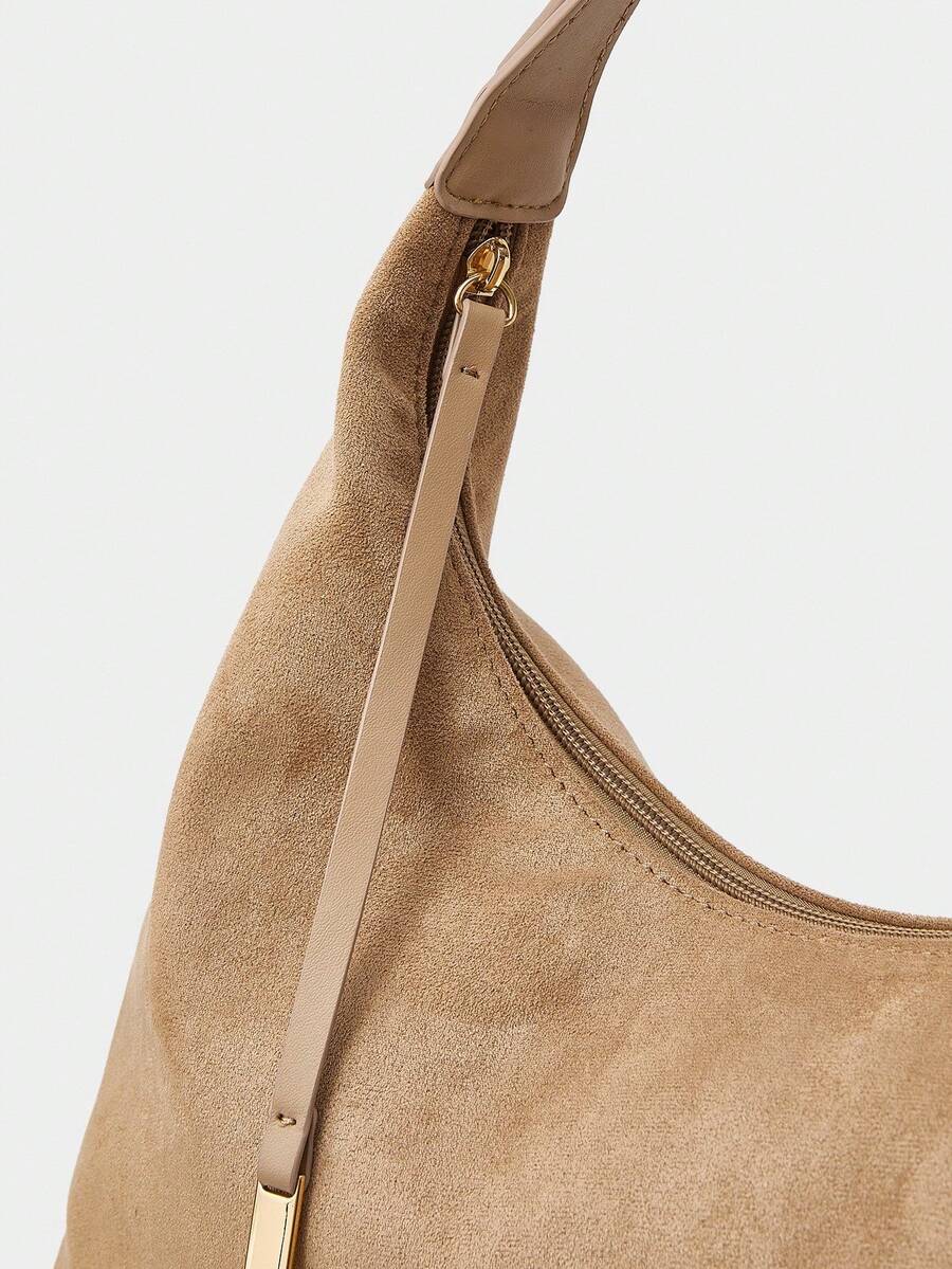 DUNE — Oversized Suede Hobo Bag