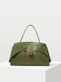 VERROU — Lock Detail Top Handle Bag Green