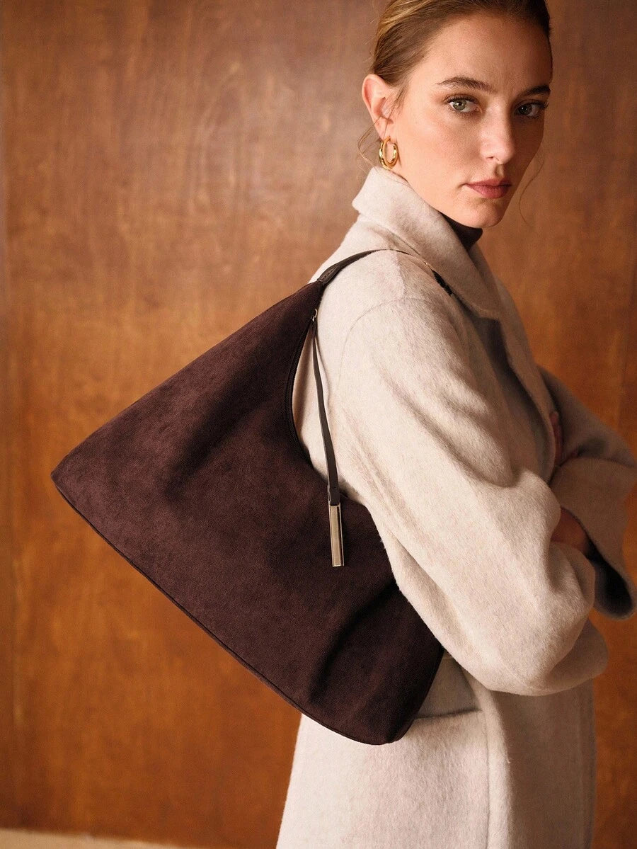 DUNE — Oversized Suede Hobo Bag