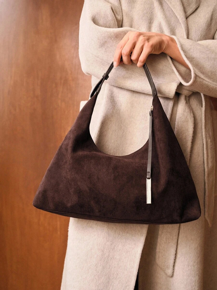 DUNE — Oversized Suede Hobo Bag