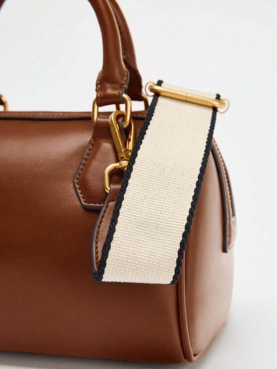 COGNAC — Mini Boston Top Handle Bag