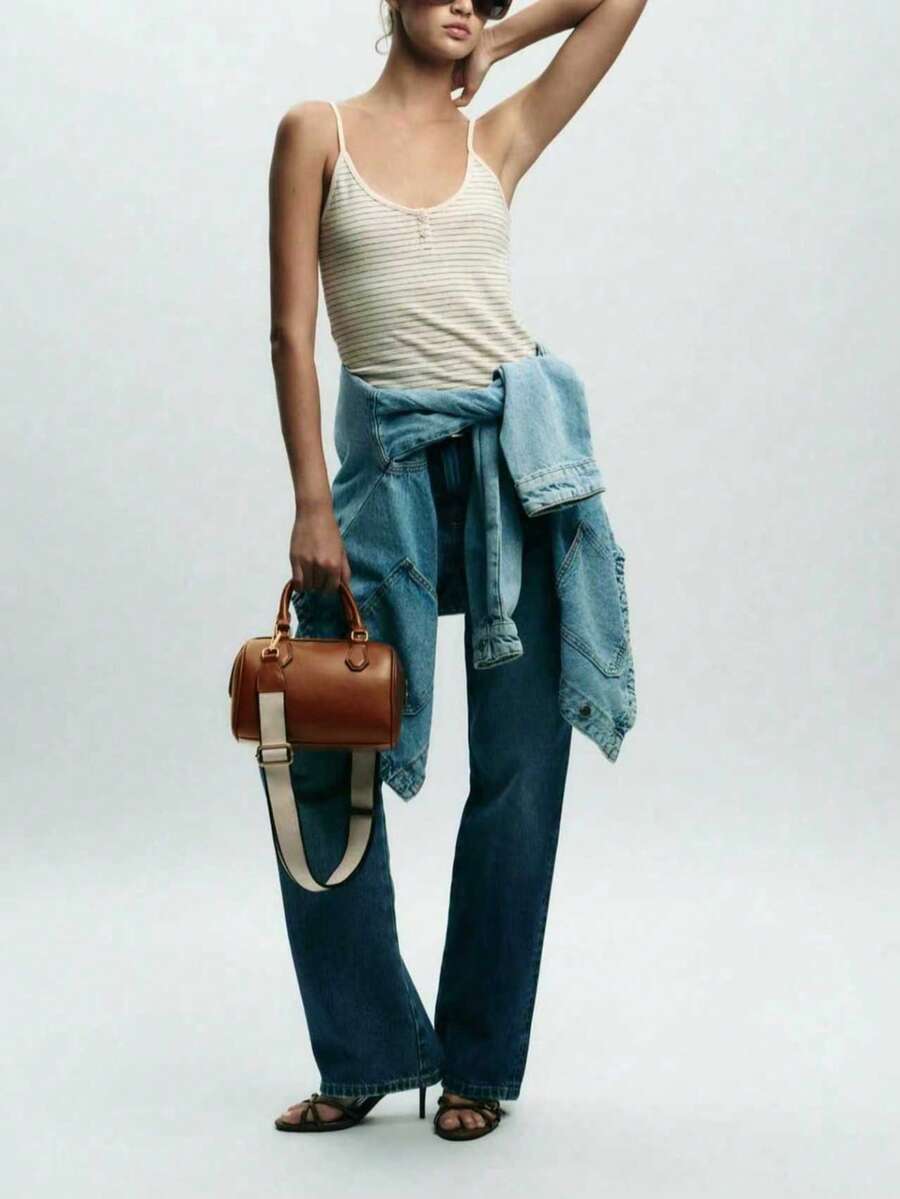 COGNAC — Mini Boston Top Handle Bag