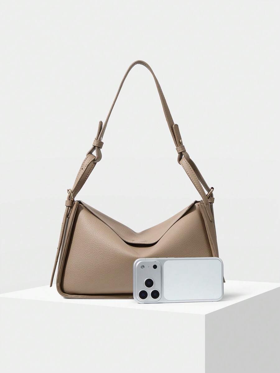 POULAIN — Soft Shoulder Hobo Bag