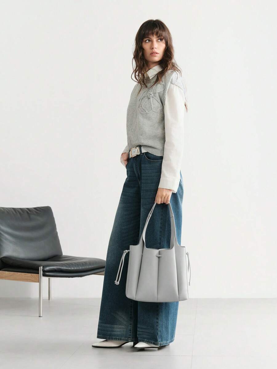GRISÉ — Asymmetric Pocket Tote Bag