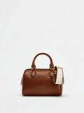 COGNAC — Mini Boston Top Handle Bag