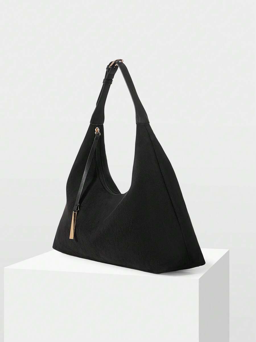 DUNE — Oversized Suede Hobo Bag