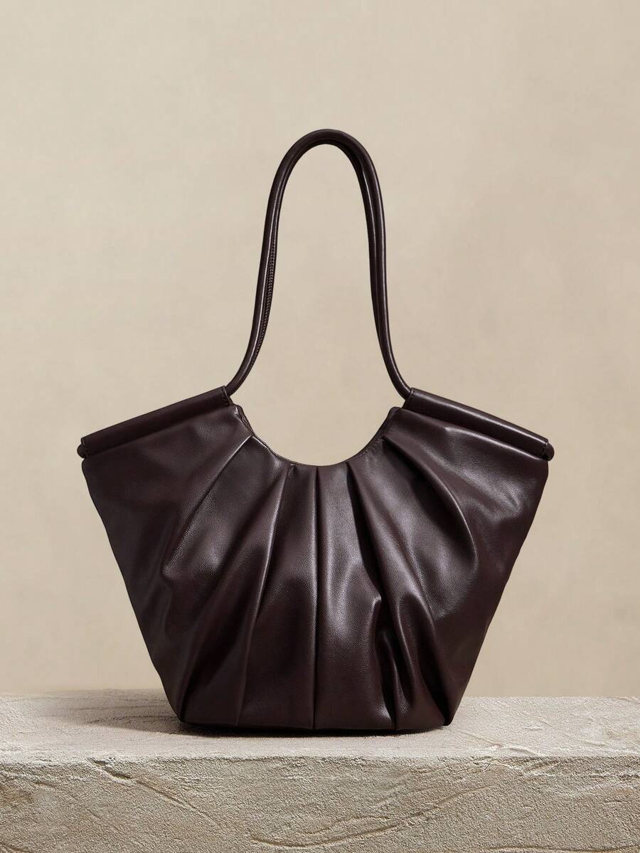 VOLANT — Ruffle Shoulder Tote Bag