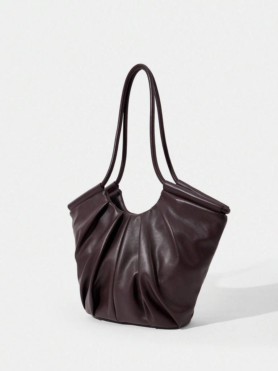VOLANT — Ruffle Shoulder Tote Bag