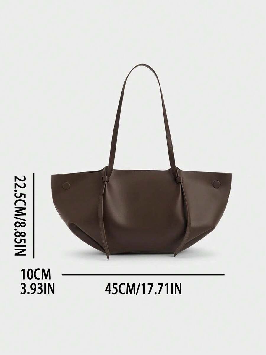 FRONCE — Pleated Oversized Tote Bag