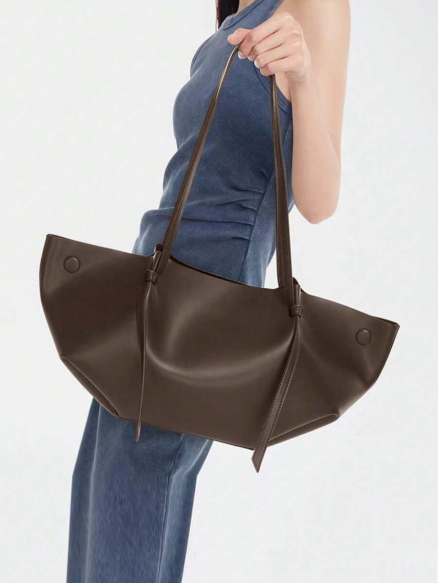 FRONCE — Pleated Oversized Tote Bag
