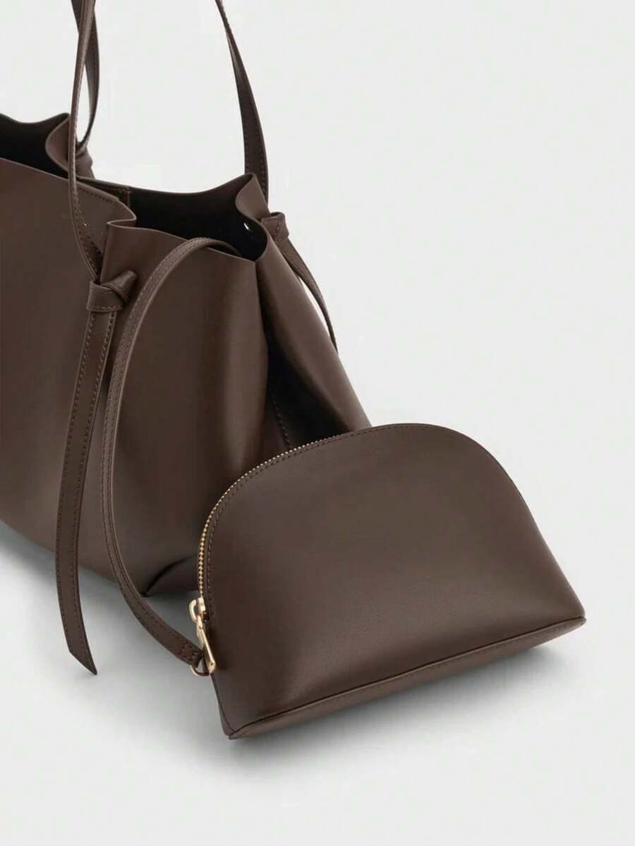 FRONCE — Pleated Oversized Tote Bag