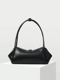 GALBE — Pleated Shoulder Bag Black