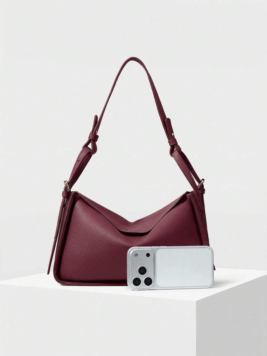 POULAIN — Soft Shoulder Hobo Bag