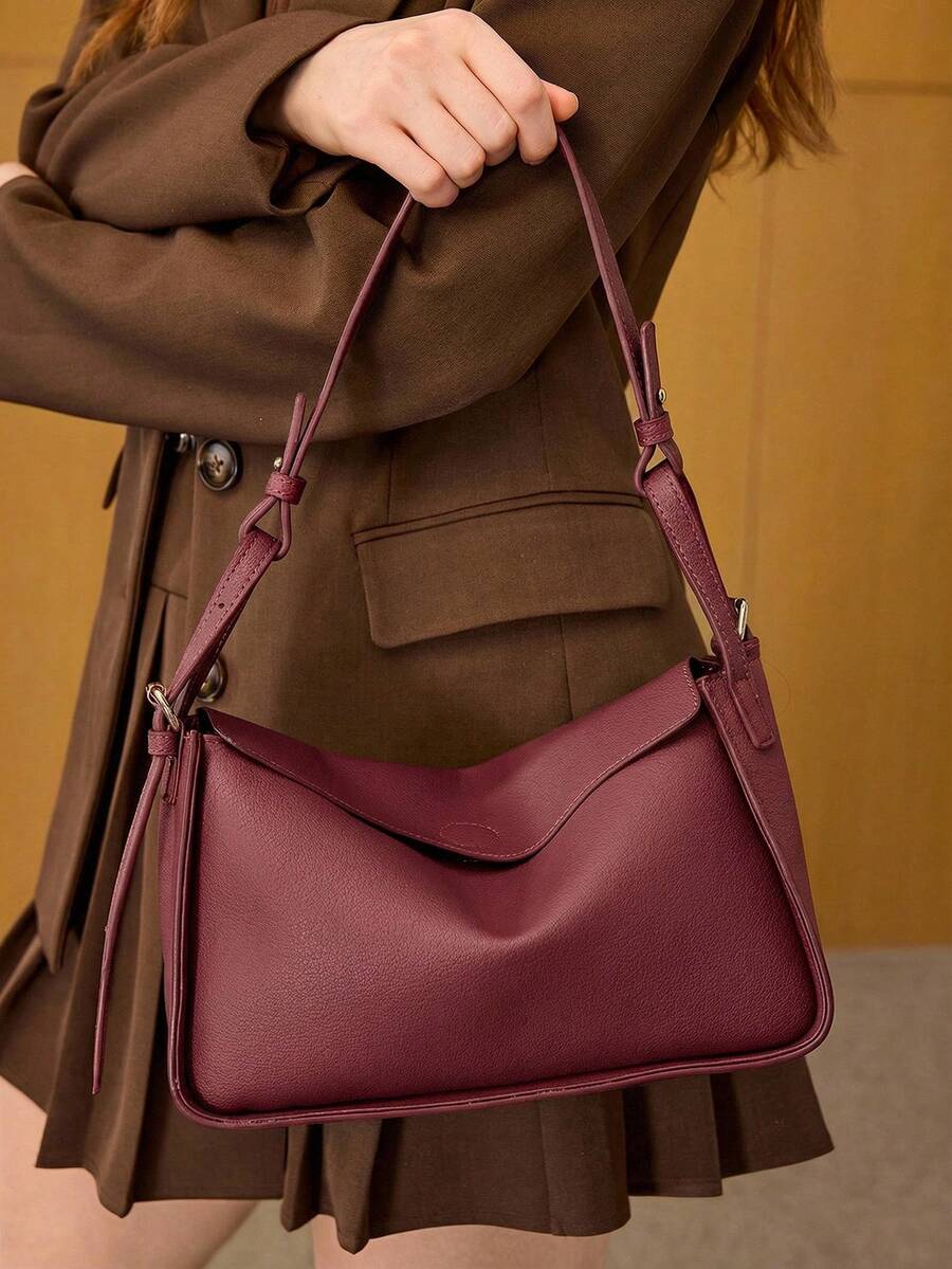 POULAIN — Soft Shoulder Hobo Bag