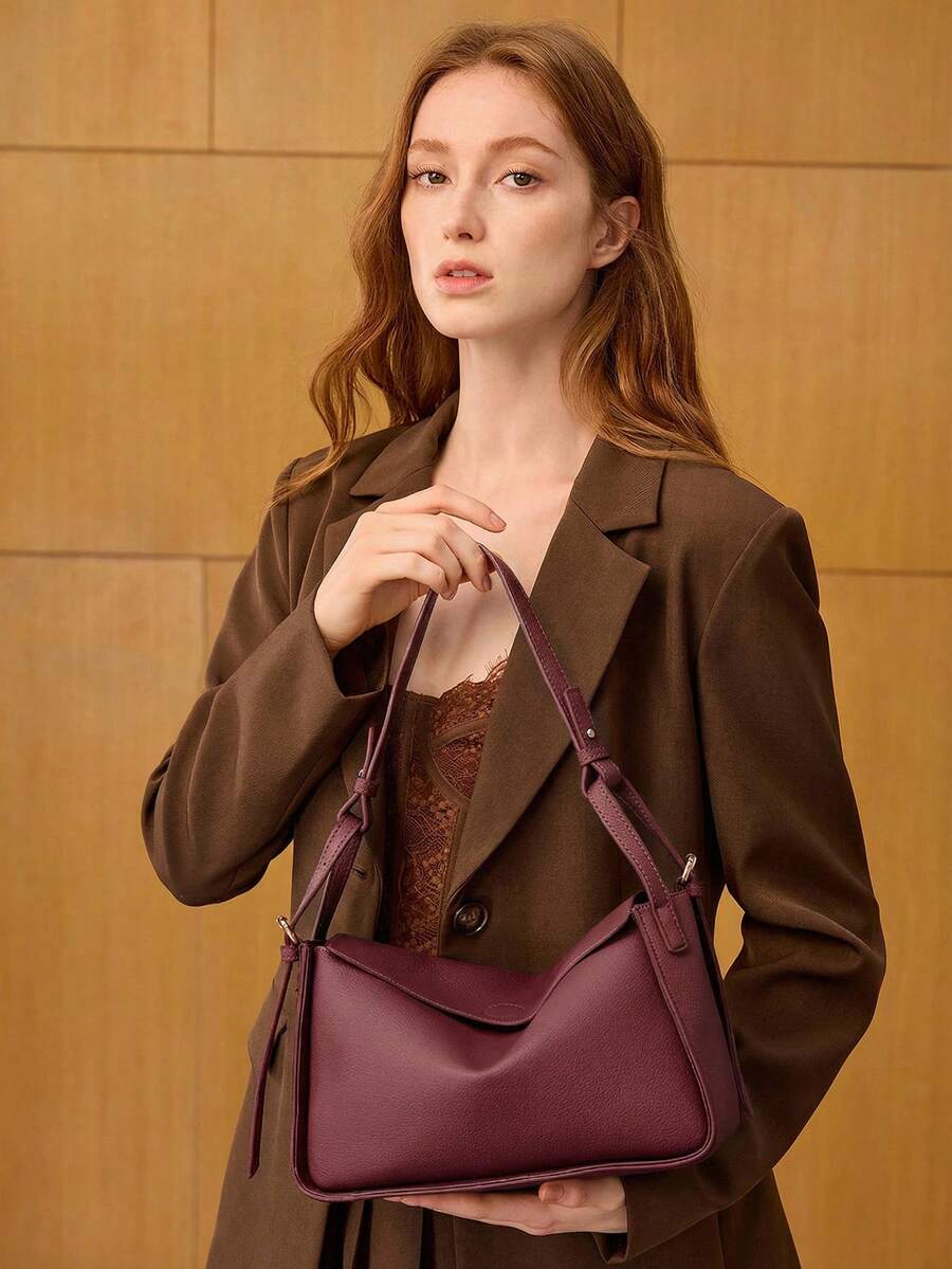 POULAIN — Soft Shoulder Hobo Bag