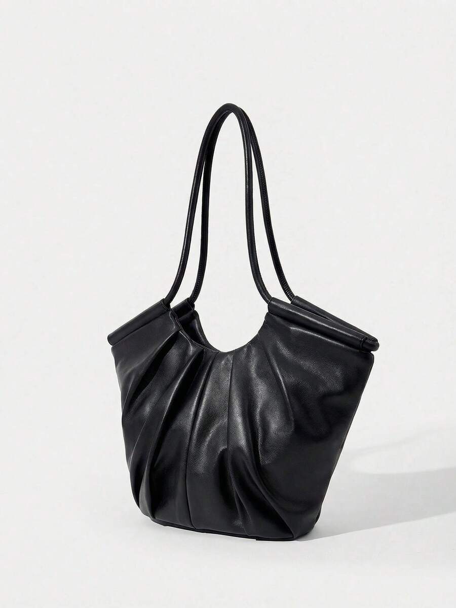 VOLANT — Ruffle Shoulder Tote Bag