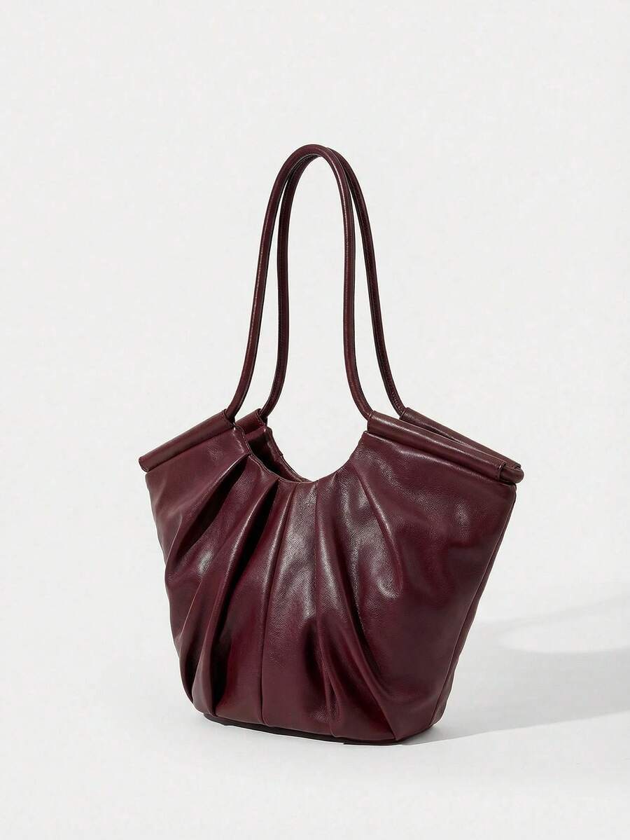 VOLANT — Ruffle Shoulder Tote Bag
