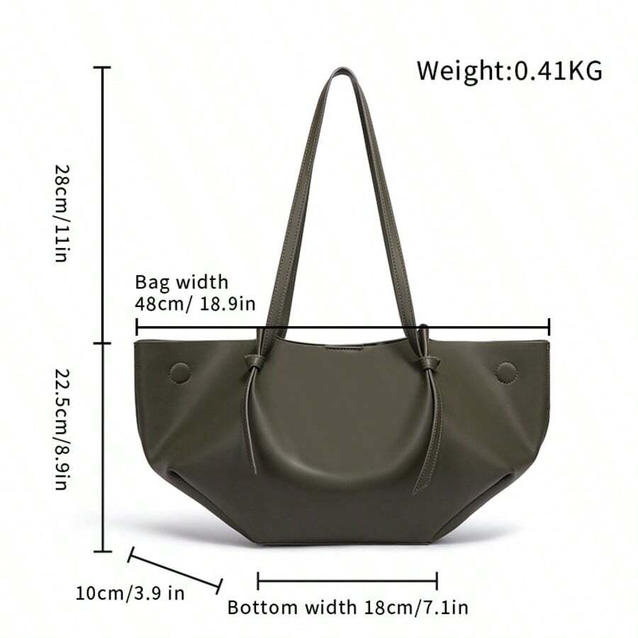 FRONCE — Pleated Oversized Tote Bag