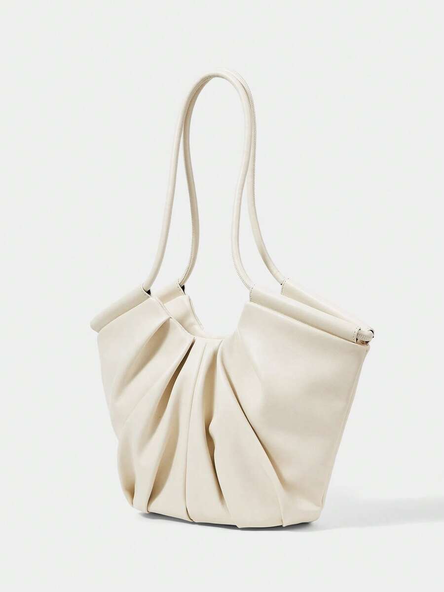 VOLANT — Ruffle Shoulder Tote Bag