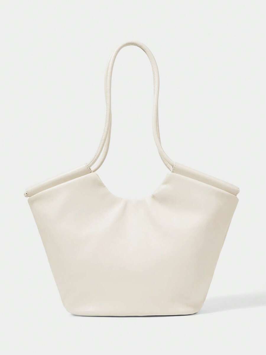 VOLANT — Ruffle Shoulder Tote Bag