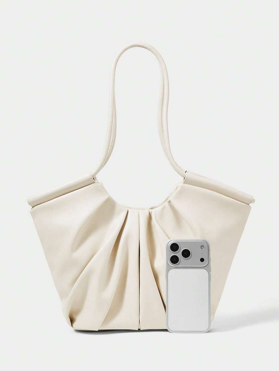 VOLANT — Ruffle Shoulder Tote Bag