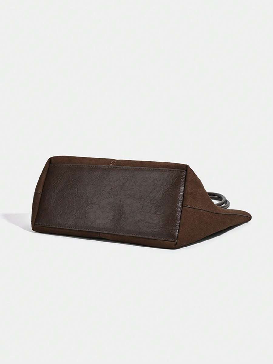 ALDA - Suede Tote Bag With Pouch